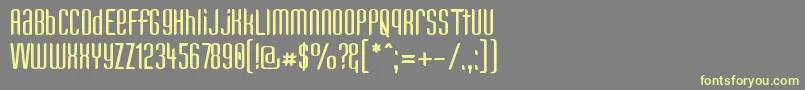 KANDUN   Font – Yellow Fonts on Gray Background