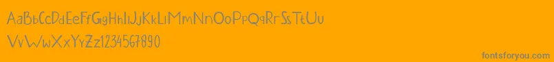 Weitere Informationen zur KANZALEA BOLD PERSONAL USE-Schriftart KANZALEA BOLD PERSONAL USE-Schriftart – Graue Schriften auf orangefarbenem Hintergrund