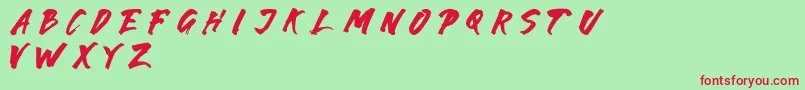 Karam Font – Red Fonts on Green Background