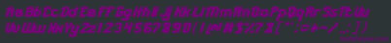 KARATE BOLD Font – Purple Fonts on Black Background
