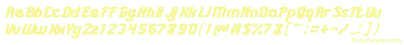 Шрифт KARATE BOLD – жёлтые шрифты