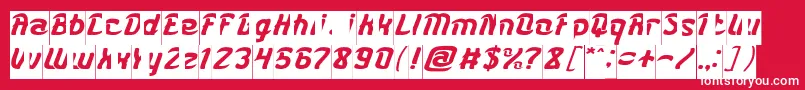 KARATE Inverse Font – White Fonts on Red Background