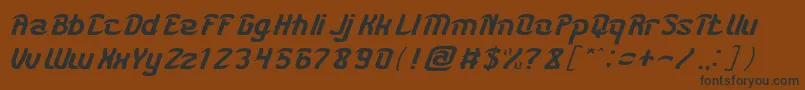 KARATE light Font – Black Fonts on Brown Background