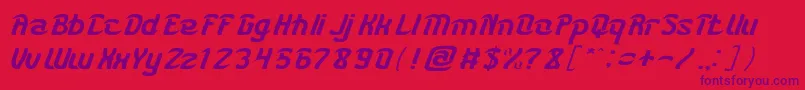 KARATE light Font – Purple Fonts on Red Background