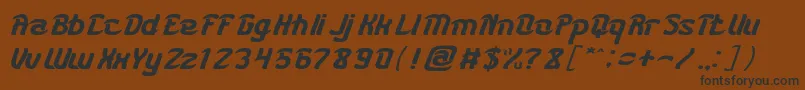 KARATE Font – Black Fonts on Brown Background