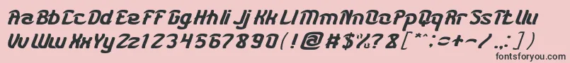 KARATE Font – Black Fonts on Pink Background