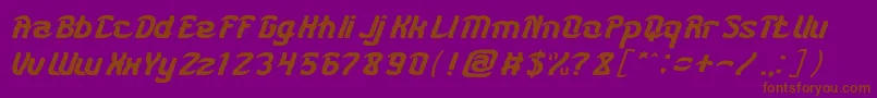 KARATE Font – Brown Fonts on Purple Background