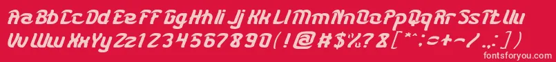 KARATE Font – Pink Fonts on Red Background