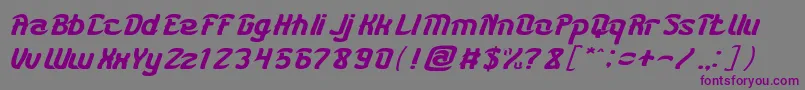 KARATE Font – Purple Fonts on Gray Background