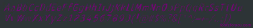 AntavianaItalic Font – Purple Fonts on Black Background