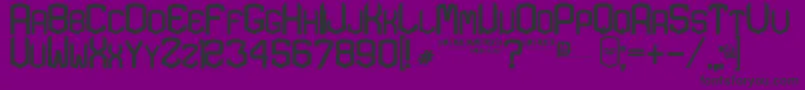 KARDON  bold Font – Black Fonts on Purple Background