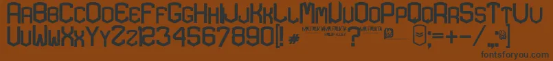 KARDON  EXTRA bold Font – Black Fonts on Brown Background