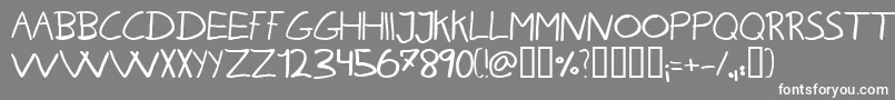KAREH    Font – White Fonts on Gray Background
