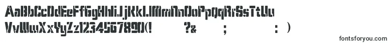 フォントKaren Stencil   Dker – テンプレートフォント
