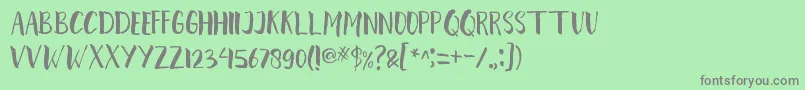 Подробнее о шрифте karian Шрифт karian – серые шрифты на зелёном фоне