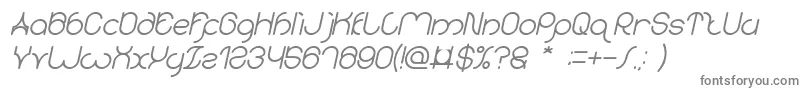 Шрифт karitza Bold Italic – серые шрифты