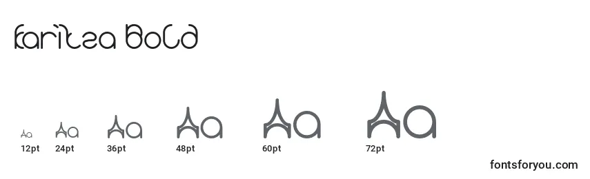 Größen der Schriftart Karitza Bold