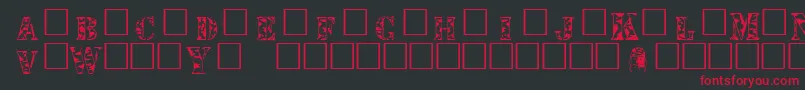 MacMarines Font – Red Fonts on Black Background