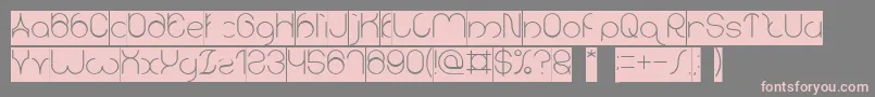 karitza Inverse Font – Pink Fonts on Gray Background