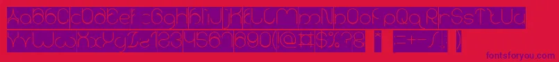 karitza Inverse Font – Purple Fonts on Red Background