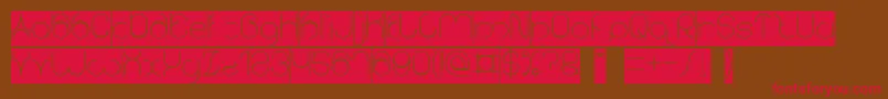 karitza Inverse Font – Red Fonts on Brown Background