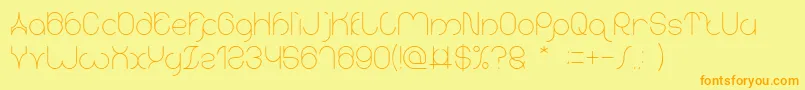 More about karitza Light Font karitza Light Font – Orange Fonts on Yellow Background