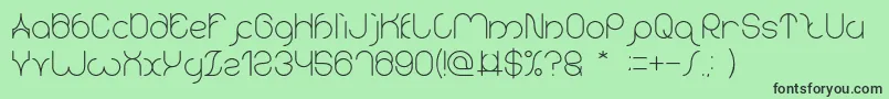 karitza Font – Black Fonts on Green Background