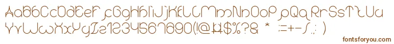 karitza Font – Brown Fonts on White Background