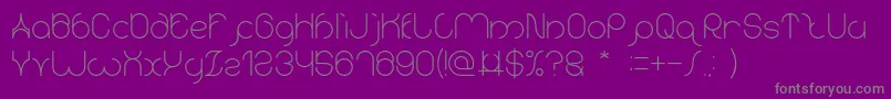 karitza Font – Gray Fonts on Purple Background