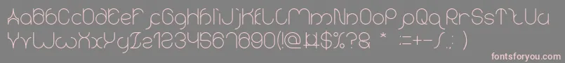 karitza Font – Pink Fonts on Gray Background