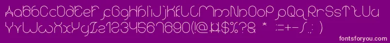 karitza Font – Pink Fonts on Purple Background