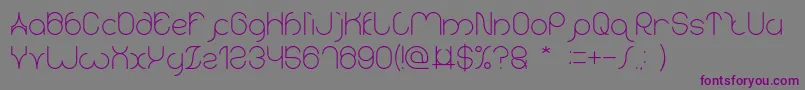 karitza Font – Purple Fonts on Gray Background