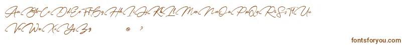 Karl Geoff Personal use-Schriftart – Braune Schriften