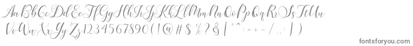 Czcionka Karliyna Script – szare czcionki