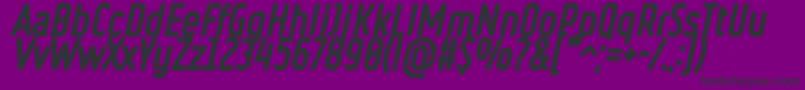 RulerVolumeOverlay Font – Black Fonts on Purple Background