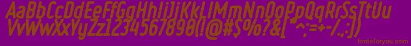 En savoir plus sur la police RulerVolumeOverlay Police RulerVolumeOverlay – polices brunes sur fond violet