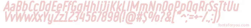 RulerVolumeOverlay Font – Pink Fonts on White Background