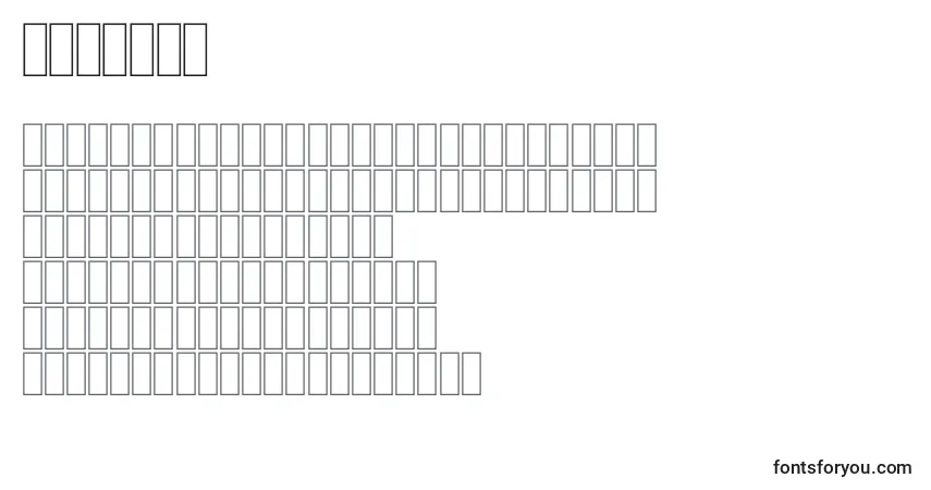 Шрифт KARLOFF (131400) – алфавит, цифры, специальные символы
