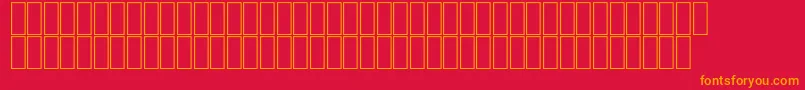 KARLOFF Font – Orange Fonts on Red Background