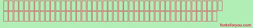 KARLOFF Font – Red Fonts on Green Background