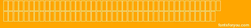 KARLOFF-fontti – valkoiset fontit oranssilla taustalla