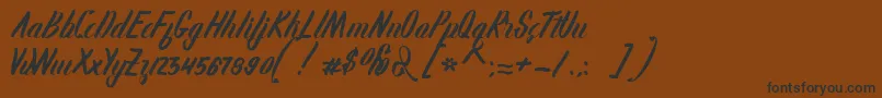 Karlote Font – Black Fonts on Brown Background