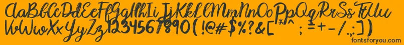 More about Karmany Regular Font Karmany Regular Font – Black Fonts on Orange Background