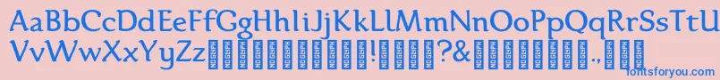 More about Karolina DEMO Regular Font Karolina DEMO Regular Font – Blue Fonts on Pink Background