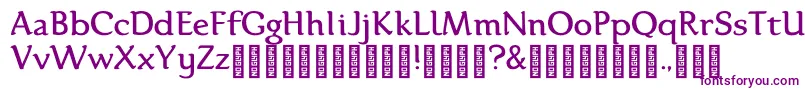Weitere Informationen zur Karolina DEMO Regular-Schriftart Karolina DEMO Regular-Schriftart – Violette Schriften