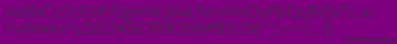 Karu Light Font – Black Fonts on Purple Background