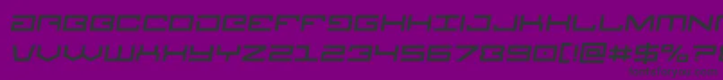 Legionsemital-fontti – mustat fontit violetilla taustalla