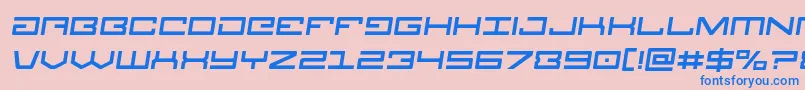 Legionsemital Font – Blue Fonts on Pink Background