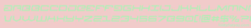 Legionsemital Font – Green Fonts on Pink Background
