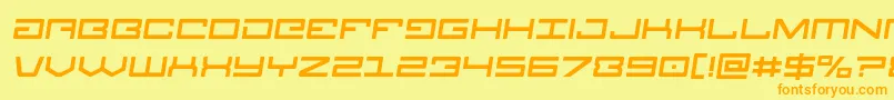 Legionsemital Font – Orange Fonts on Yellow Background